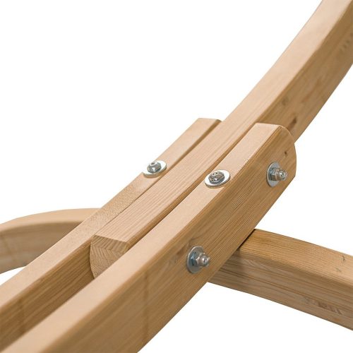 Prémium fa függőágy állvány, LUNGO, natúr