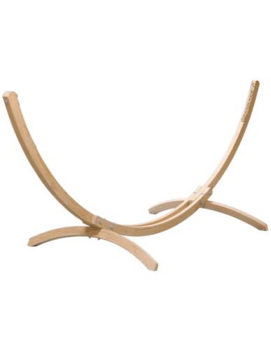 Prémium fa függőágy állvány, LUNGO, natúr