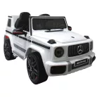 Mercedes G63 licence, elektromos kisautó - fehér