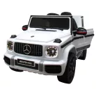 Mercedes G63 licence, elektromos kisautó - fehér