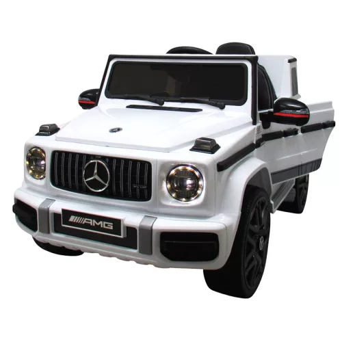 Mercedes G63 licence, elektromos kisautó - fehér