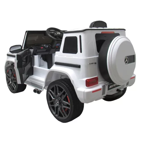Mercedes G63 licence, elektromos kisautó - fehér