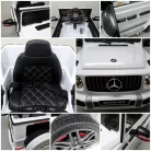 Mercedes G63 licence, elektromos kisautó - fehér