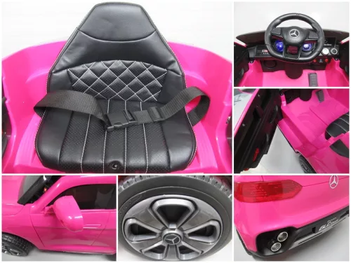Eredeti Mercedes GLC Concept Coupé- elektromos kisautó, rózsaszín
