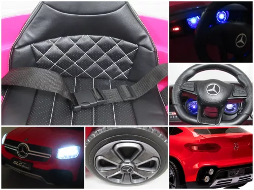 Eredeti Mercedes GLC Concept Coupé- elektromos kisautó, PIROS