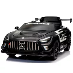 Eredeti Mercedes GT3 Evo- elektromos kisautó, FEKETE