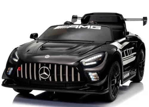Eredeti Mercedes GT3 Evo- elektromos kisautó, FEKETE