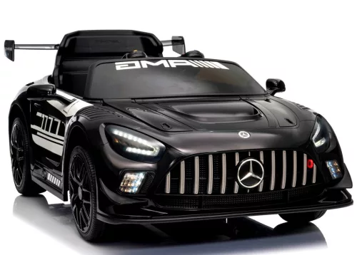 Eredeti Mercedes GT3 Evo- elektromos kisautó, FEKETE