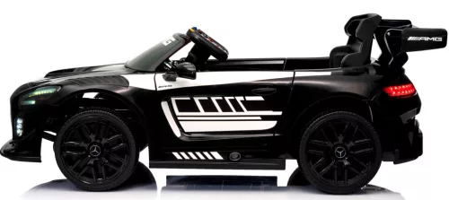 Eredeti Mercedes GT3 Evo- elektromos kisautó, FEKETE