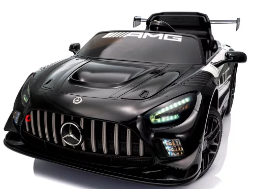 Eredeti Mercedes GT3 Evo- elektromos kisautó, FEKETE
