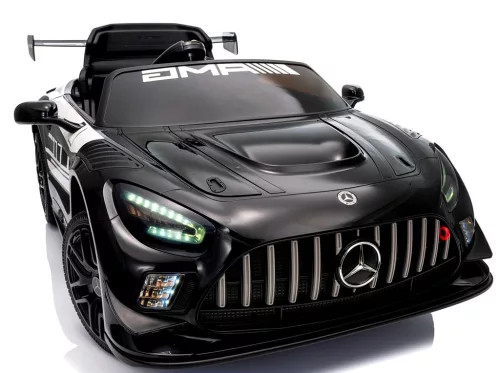 Eredeti Mercedes GT3 Evo- elektromos kisautó, FEKETE