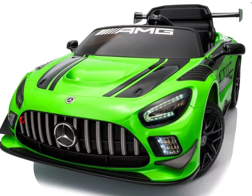 Eredeti Mercedes GT3 Evo- elektromos kisautó, Zöld