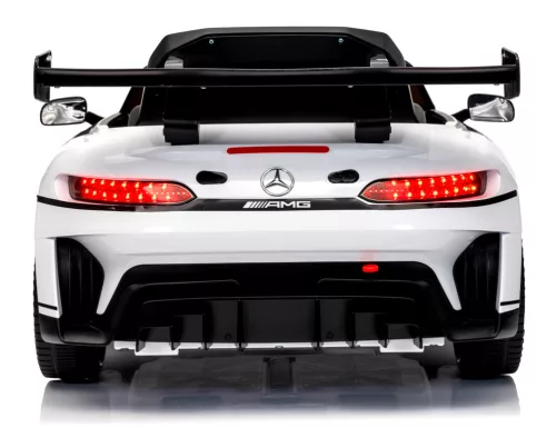 Eredeti Mercedes GT3 Evo- elektromos kisautó, fehér