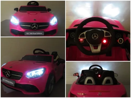 Mercedes SLC 300 elektromos kisautó – Rózsaszín