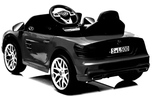 Fekete Mercedes SL500  elektromos kisautó