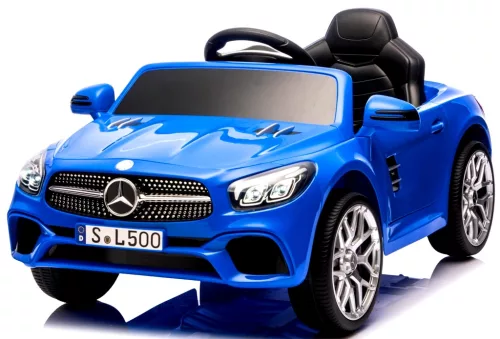 Kék (Lakkozott) Mercedes SL500  elektromos kisautó