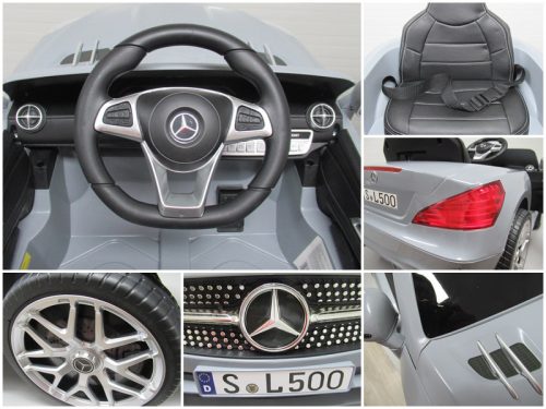 SZürke Mercedes SL500  elektromos kisautó