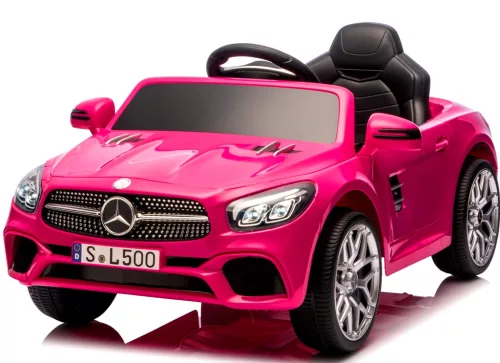 Rózsaszín Mercedes SL500  elektromos kisautó