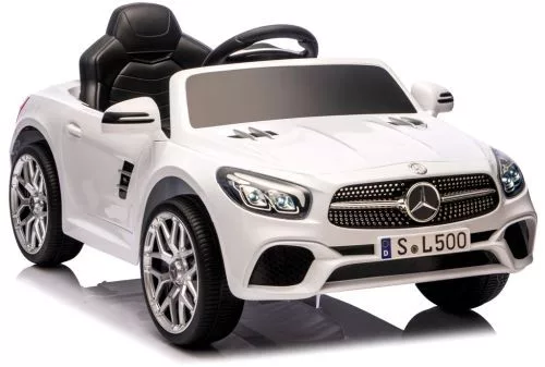 Fehér Mercedes SL500  elektromos kisautó