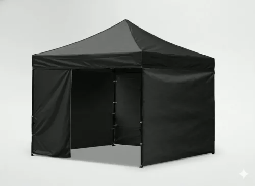 Kereskedői Rendezvénysátor 3×3 m Fekete