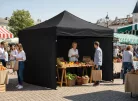 Kereskedői Rendezvénysátor 3×3 m Fekete