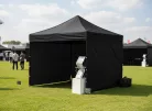 Kereskedői Rendezvénysátor 3×3 m Fekete