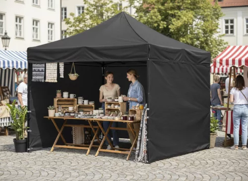 Kereskedői Rendezvénysátor 3×3 m Szürke