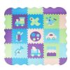 Kreatív puzzle szőnyeg gyerekeknek, 90x90 cm, többszínű