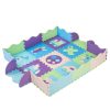 Kreatív puzzle szőnyeg gyerekeknek, 90x90 cm, többszínű