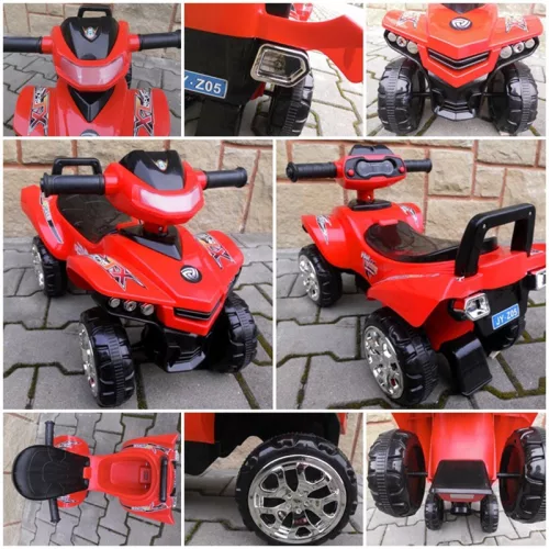 Lábbal hajtható QUAD, J5, piros