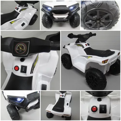QUAD gyerekeknek, elektromos ATV gyerekeknek, fehér