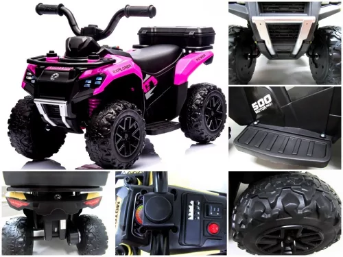 Elektromos QUAD gyerekeknek, rózsaszín