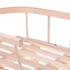 Szánkó bükkfa háttámlával – 90cm, 100kg terh., ajándék húzókával