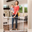 76-120 cm-es biztonsági gyerek rács, állítható méretű, fehér