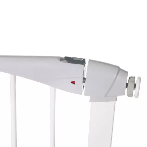 Biztonsági rács, állítható méretű babarács, fehér lépcsővédő, 76-85 cm