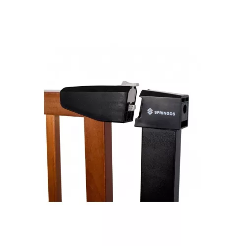 Biztonsági gyermek rács, állítható, fa/fém, 75-110 cm