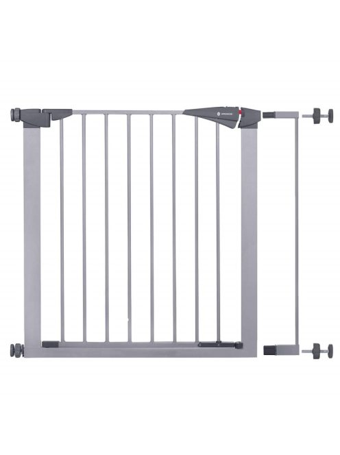 Biztonsági gyermek rács, állítható méretű lépcsővédő, 79-91 cm, szürke