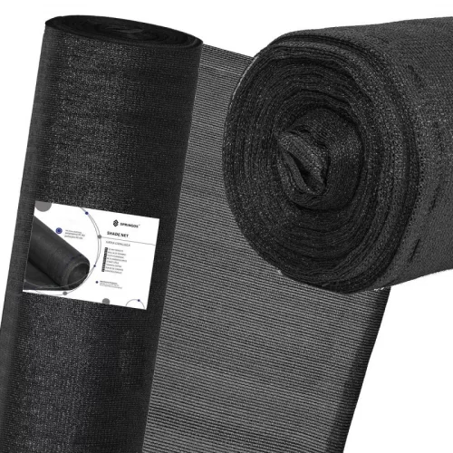 Árnyékoló háló, 90%-os, 1,5m x 25m, fekete betekintésgátló