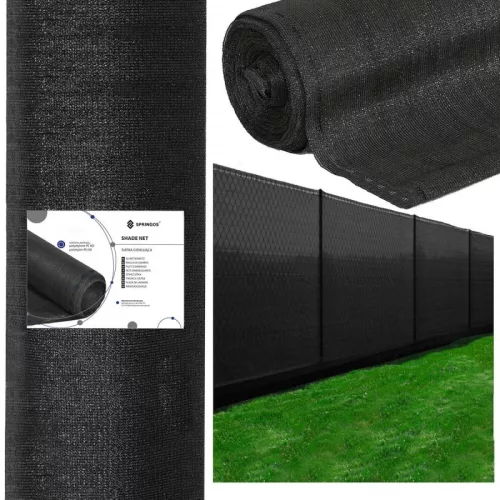 Árnyékoló háló, 90%-os, 1,5m x 25m, fekete betekintésgátló
