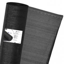   62%-os betekintésgátló, árnyékoló háló, 1,5m x 25m, fekete