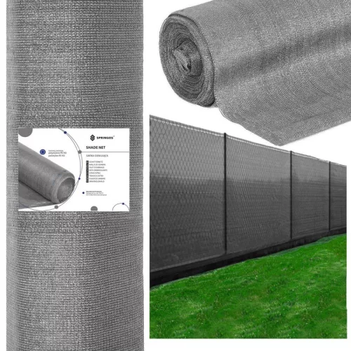 Árnyékoló háló, 90%-os betekintésgátló, 1,5m x 50m, szürke