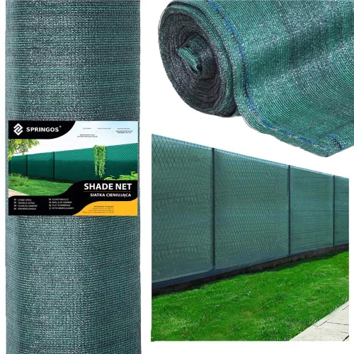 Árnyékoló háló, 90%-os, 1m x 25m, zöld, 100 db. kábelkötegelő