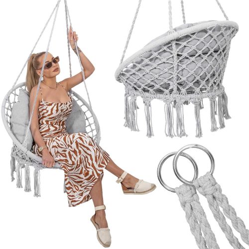 Gólyafészek Függőfotel és Párna - Szürke