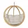 Prémium függőfotel, SwingPod, krémszínű párnával, 120x120cm