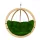 Prémium függőfotel, SwingPod, zöld színű párnával, 120x120cm