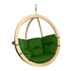 Prémium függőfotel, SwingPod, zöld színű párnával, 120x120cm