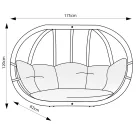 Függőfotel állvánnyal, SwingPod XL függőkosár állvánnyal, grafit színű párnával