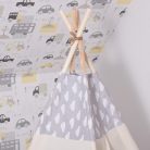 Indián sátor, Teepee - szürke felhőmintás