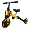 Multifunkcionális sárga gyermek tricikli, futóbicikli 4in1