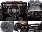 Terep szinű Toyota FJ Cruiser licencelt elektromos kisautó